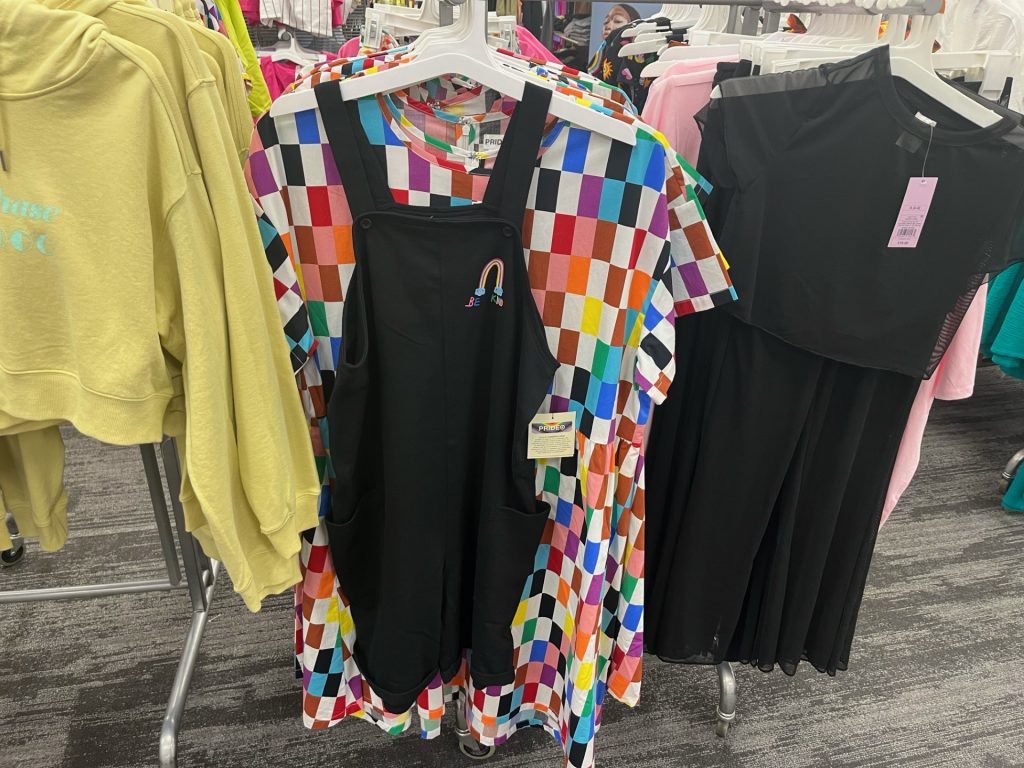 Checkered clothing for pride from Target