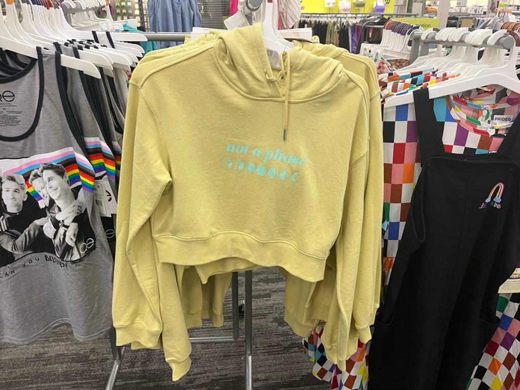 Pride crop top from Target